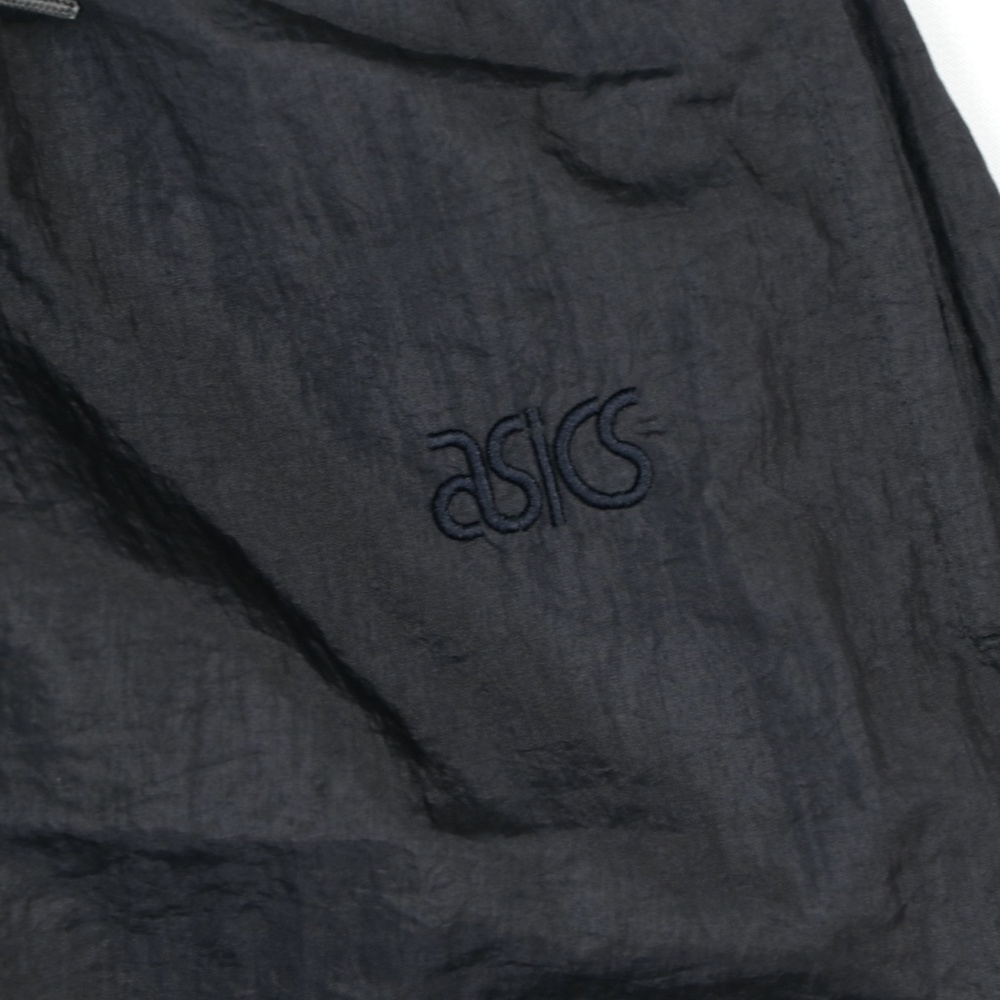 Vintage 80s Asics Spell Out Lined Sweatpants Black View 4